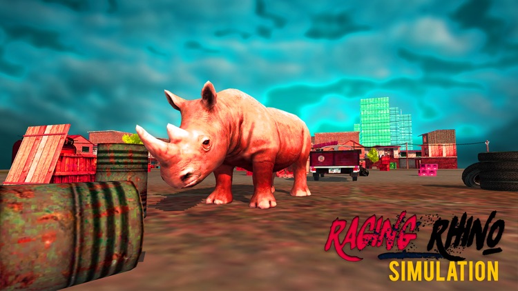 Raging Rhino Simulator - 3D Wild Rhino Rampage