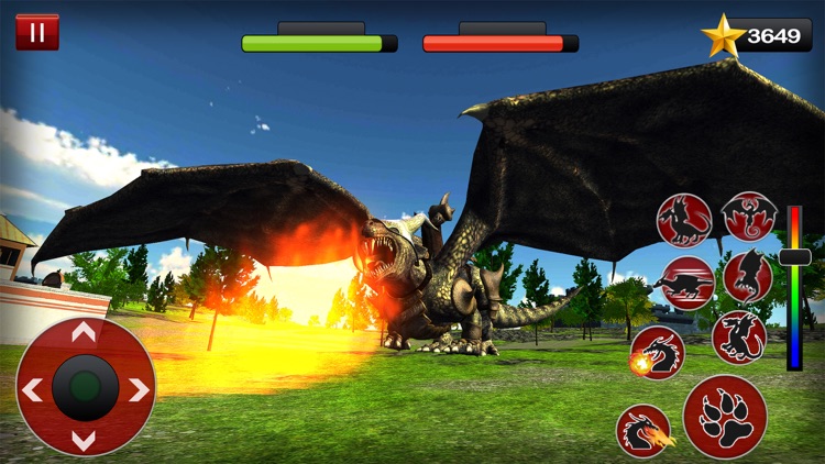 Flying Dragon Simulator - 3D fire Blazing Dragon screenshot-4