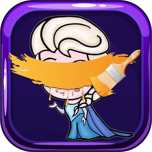 Paint Game Elsa Princess Version Icon