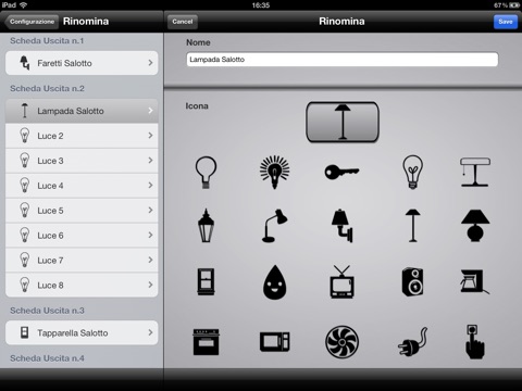 La casa al tuo comando: ISI-Home per iPad screenshot 2