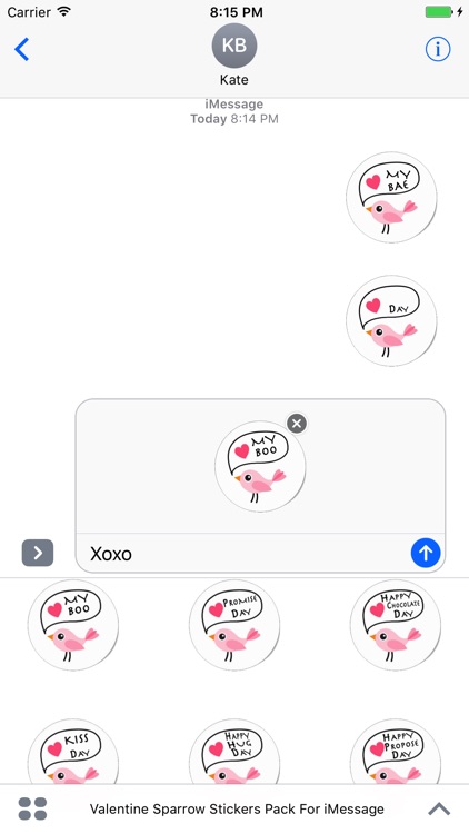 Love-Bird Stickers Pack For iMessage