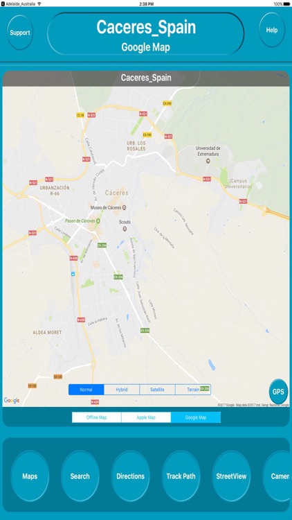 Cáceres Spain Offline City Maps Navigation