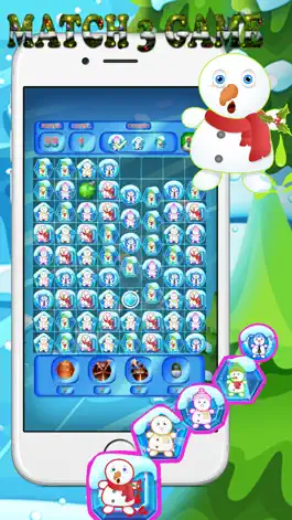 Game screenshot happy snowman match 3 apk