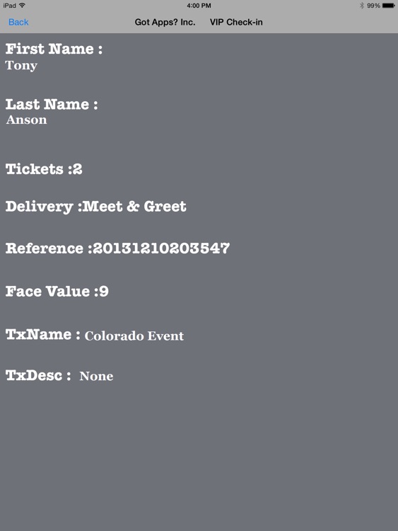 VIP Check-in screenshot-3