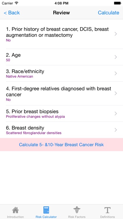 BCSC Risk Calculator