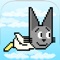 Even Ears is addicted to flapping - so he put on his bird suit and is hitting the skies to navigate Candy Planet