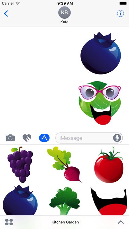 Fruit and vegetables fun faces from Kitchen Garden