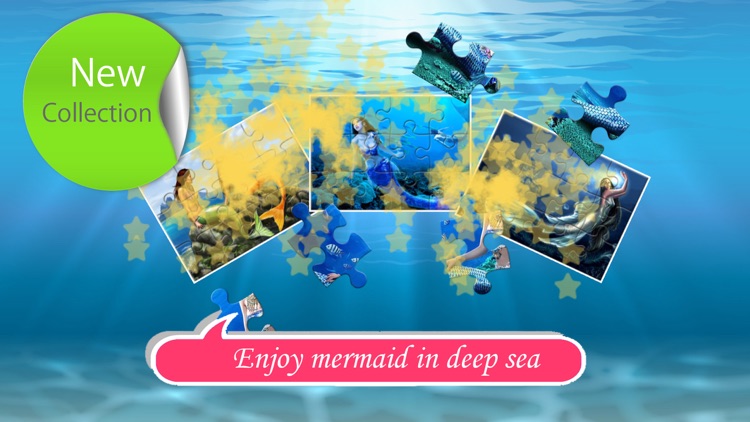 Mermaid jigsaw puzzle games for kids and baby screenshot-4