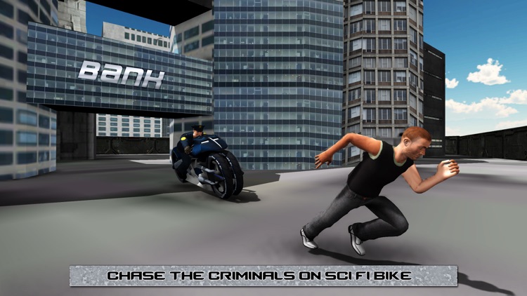 Sci-Fi Police Bike Crime Chase & Riding Simulator