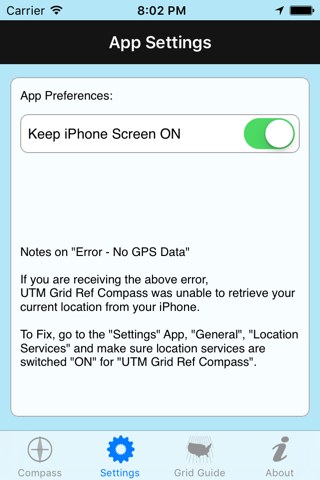 UTM Grid Ref Compass - náhled