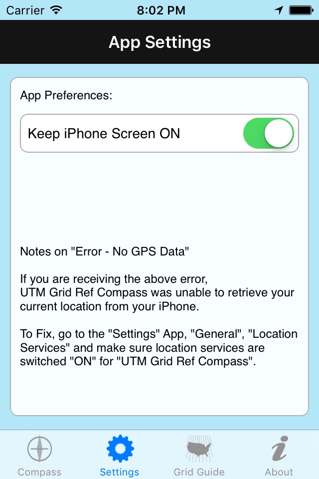 UTM Grid Ref Compass screenshot 3