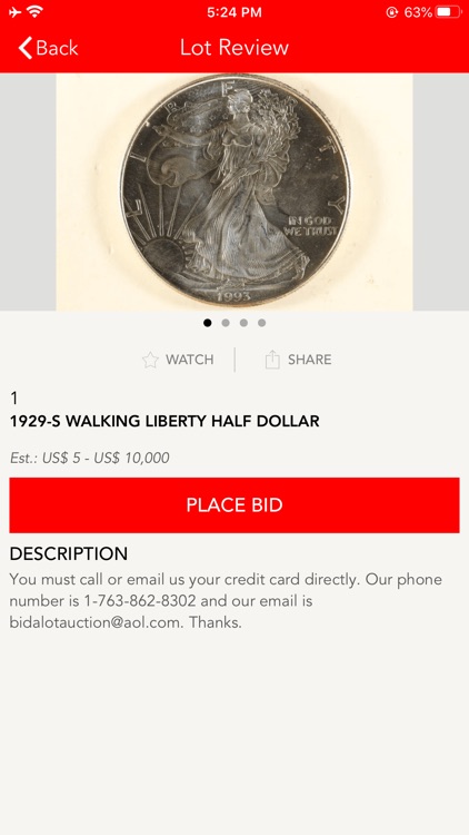 BidALot Coin Auction