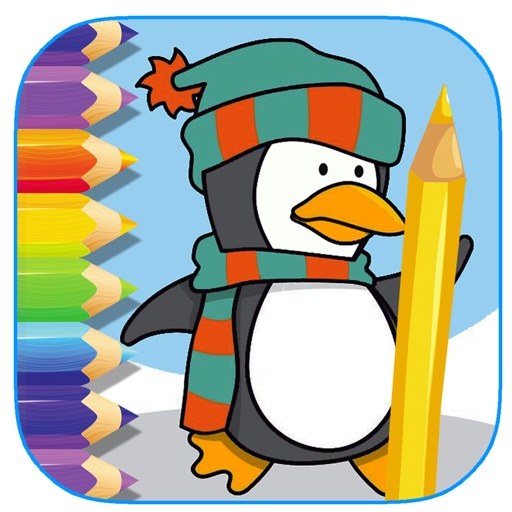 Club Penguin Coloring Book Game Free For Kids Icon