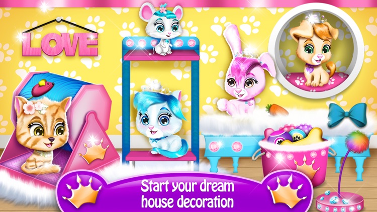 Pet House Game Princess Castle screenshot-3