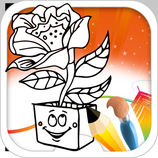 Flower Coloring Book iOS App