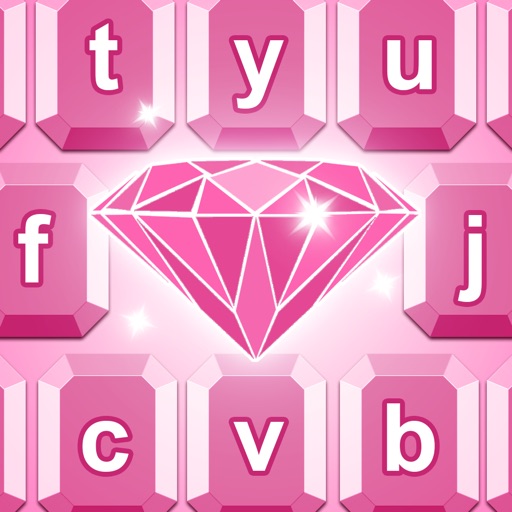 Diamond Keyboard Theme - Fancy Fonts Skins & Emoji icon
