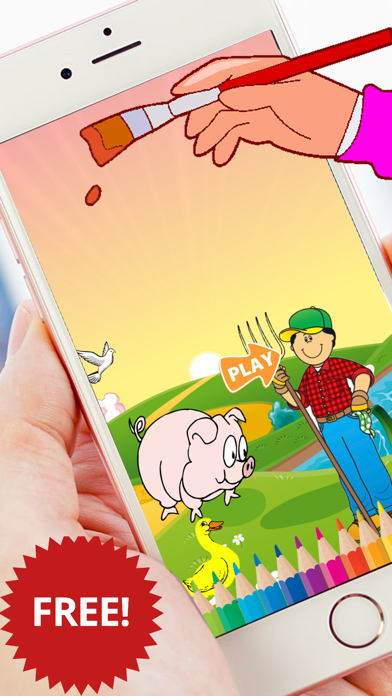 How to cancel & delete Fram Animal Coloring Page free for kids from iphone & ipad 1