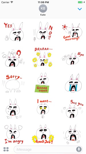 Anwyll The Funny Uncle Rabbit Stickers(圖2)-速報App