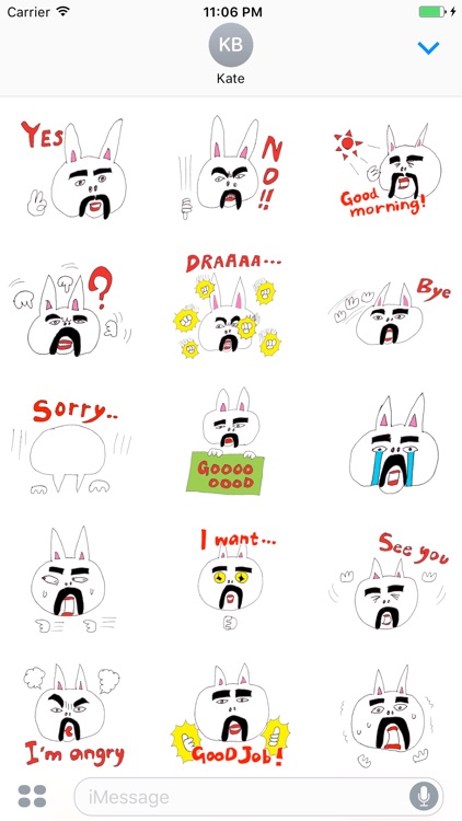 Anwyll The Funny Uncle Rabbit Stickers