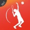 If you want to experience all the features of this free app, you need a USENSE tennis sport sensor