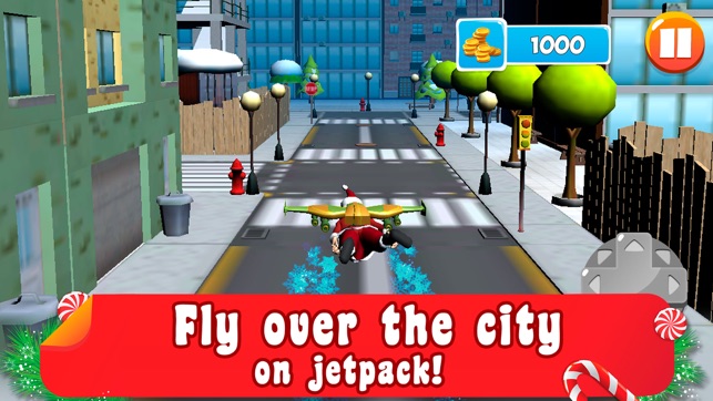 Flying Santa Jetpack Skydiving Air Race Full(圖1)-速報App