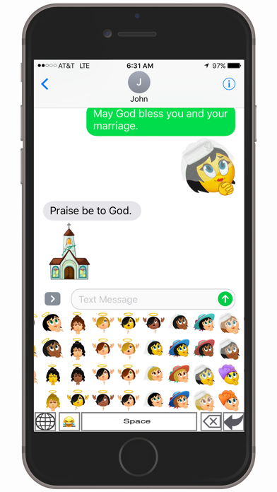 How to cancel & delete Christ-oji—Christian emoji keyboard icons from iphone & ipad 1