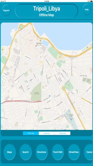 Tripoli Libya City Offline Map Navigation EGATE(圖1)-速報App