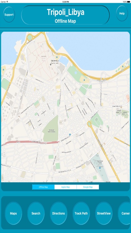 Tripoli Libya City Offline Map Navigation EGATE