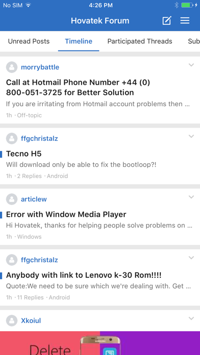 Hovatek Forum screenshot 3