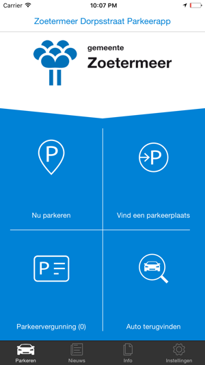 Dorpsstraat Zoetermeer Parkeerapp