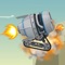 An anti gravity engine flies and engages in a shootout with other flying machines