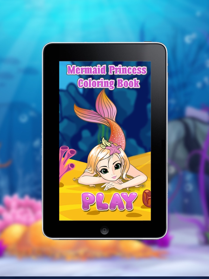 Mermaid Princess Coloring Book