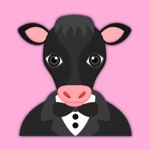 Black Cow Emoji Stickers for iMessage