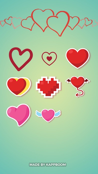 Heart Collection Stickersのおすすめ画像2
