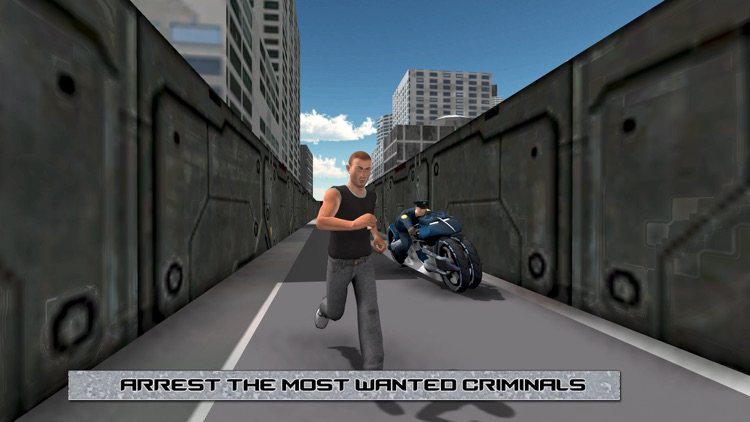 Sci-Fi Police Bike Crime Chase & Riding Simulator