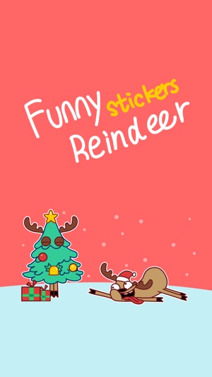 Christmas sticker(animated)-FunnyReindee