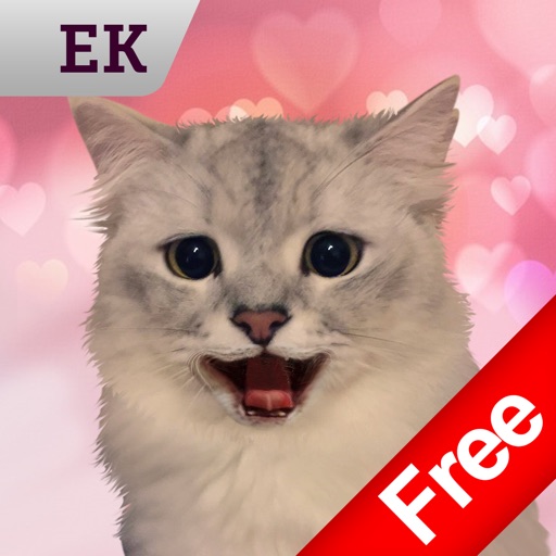 Cat Keyemoji Free-Kitty Sticker Gif Video Emoji iOS App