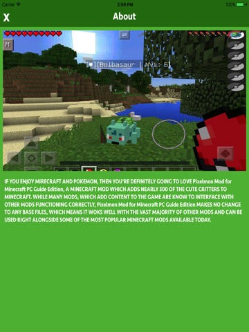 Pixelmon Mod For Minecraft Guide PC Edition screenshot 3