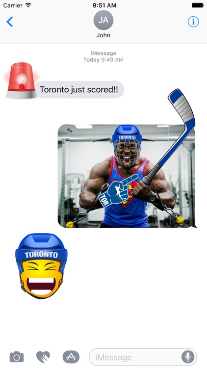 Toronto Hockey Stickers & Emojis