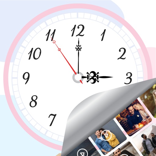 Secret Clock Vault Photos Lock Icon