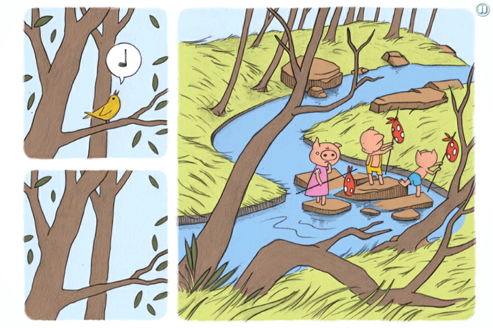 Three Little Piggies Illustrative eBook screenshot 3