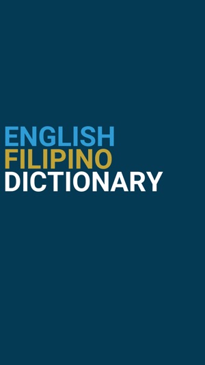 English : Filipino Dictionary