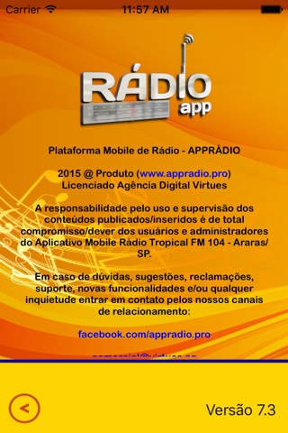 Rádio Tropical FM 104.1 - Araras/SP screenshot 3