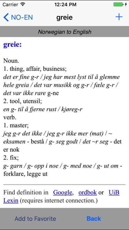 Norwegian-English Dictionary