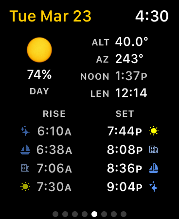 Screenshot #13 for Sundial Solar & Lunar Time