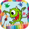 Monsters and robots to paint - coloring book