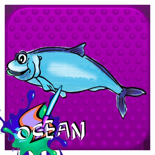 Animals Ocean - Fisn Coloring Book Paint Book iOS App