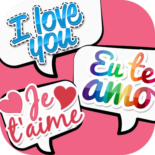 I Love You Stickers in All Languages for iMessages