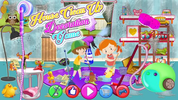 House Clean Up Decoration Game, Girl Home Cleaning