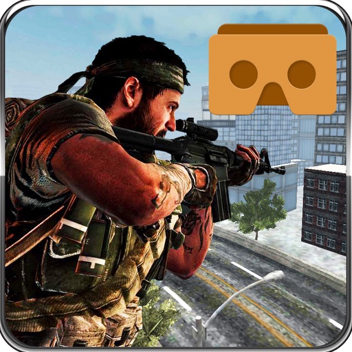 VR Military Sniper Strike Shooter Attack Killer Icon